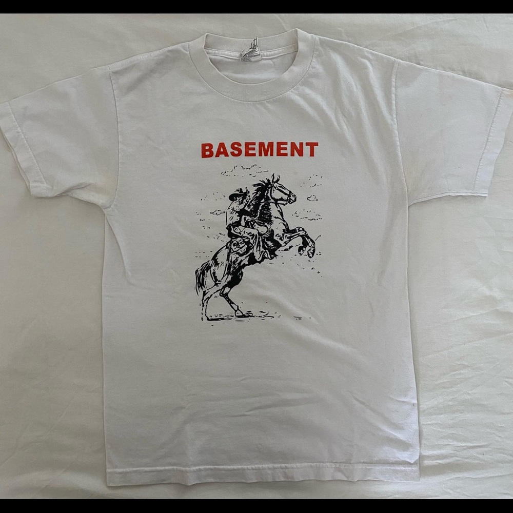 Basement Shirt Cowboy On Horse White